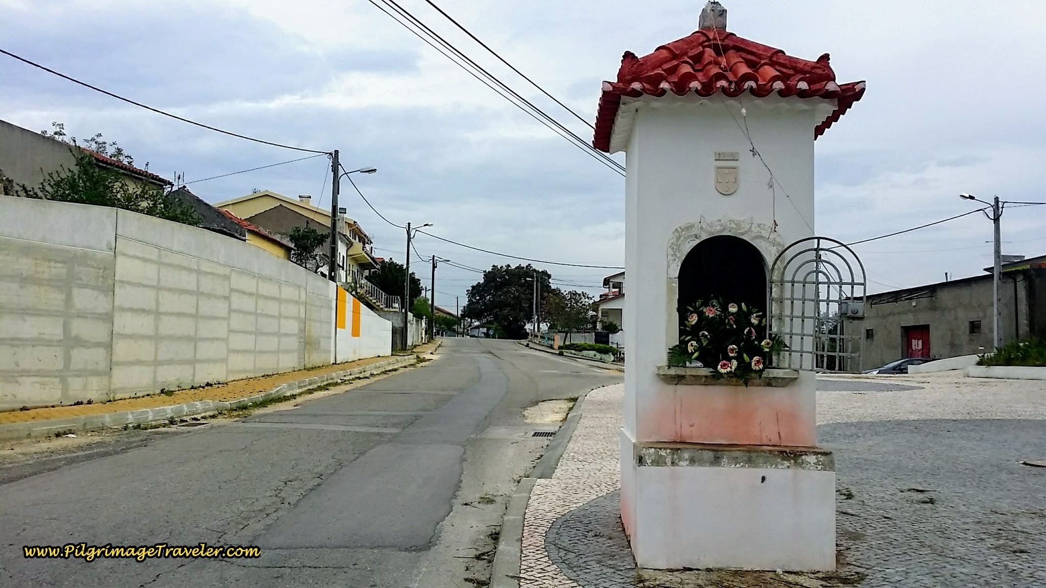 Shrine on the North Side of Trouxemil, on day ten of the Portuguese Camino