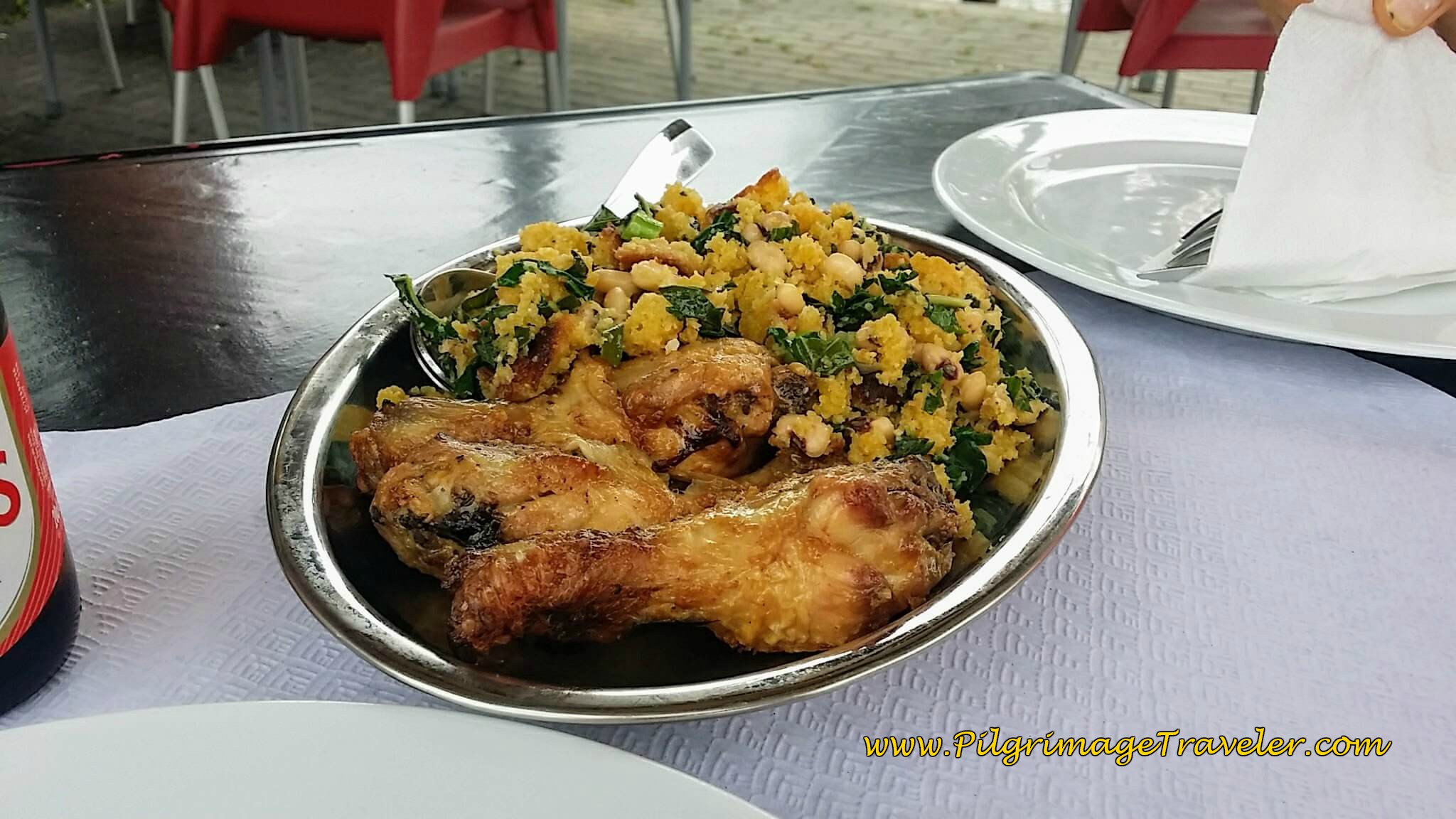 Fried Chicken at the Churrasqueira Lendas na Braza in Mealhada, Portugal